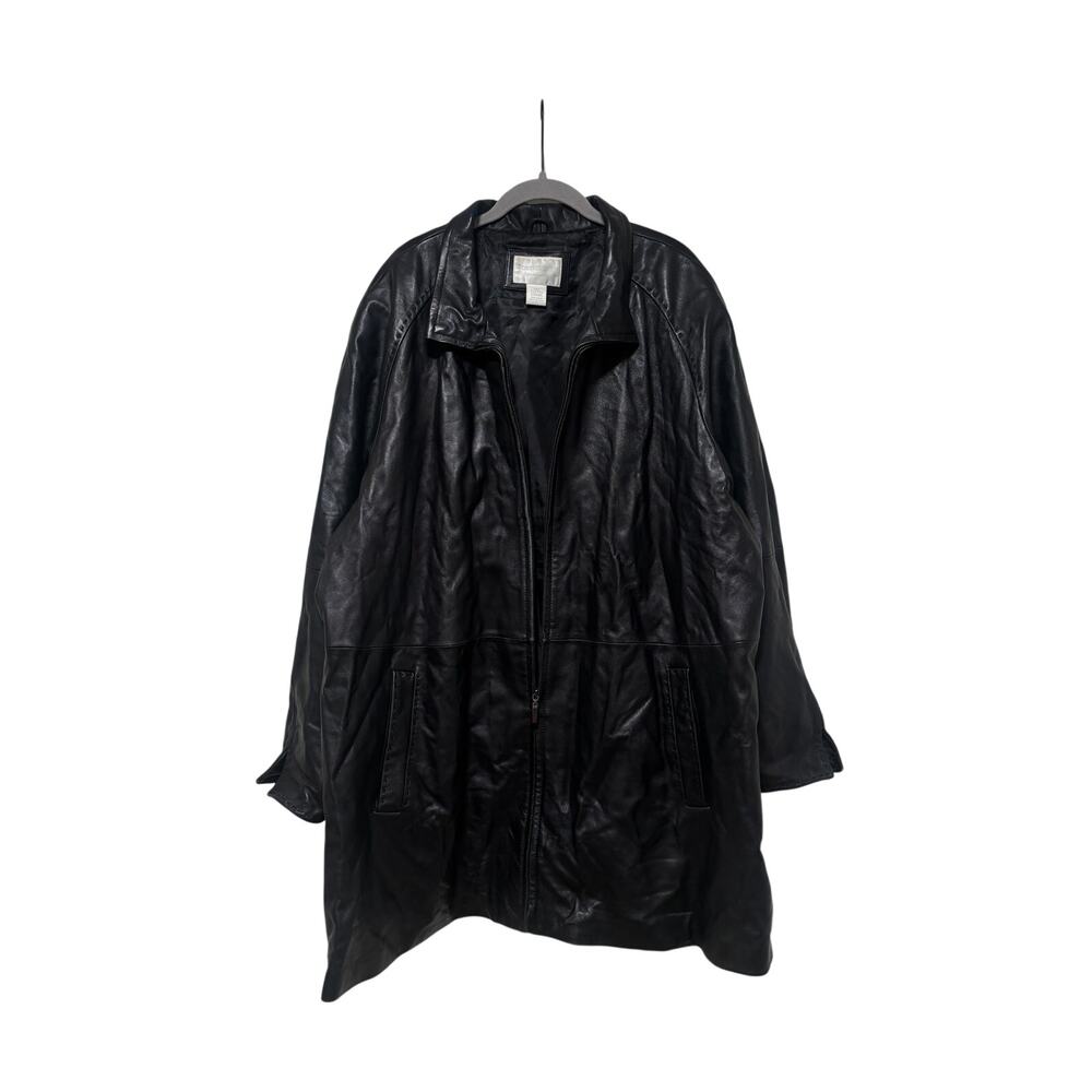 Worthington Women's Black Genuine Lambskin Leather Jacket 3X - Picture 2 of 11